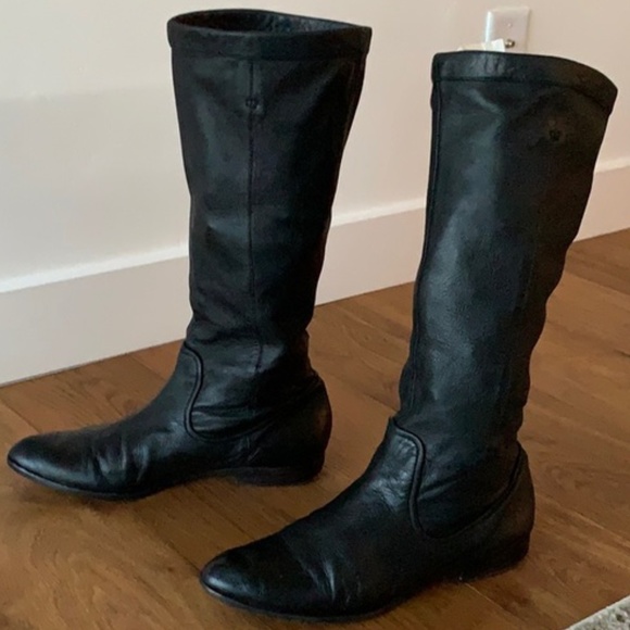 Frye Shoes - Frye Cindy Slouch black knee high boot